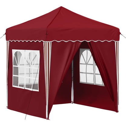 Pop-up Party Tent 195 x 195 x 245 cm Burgundy Oxford Fabric