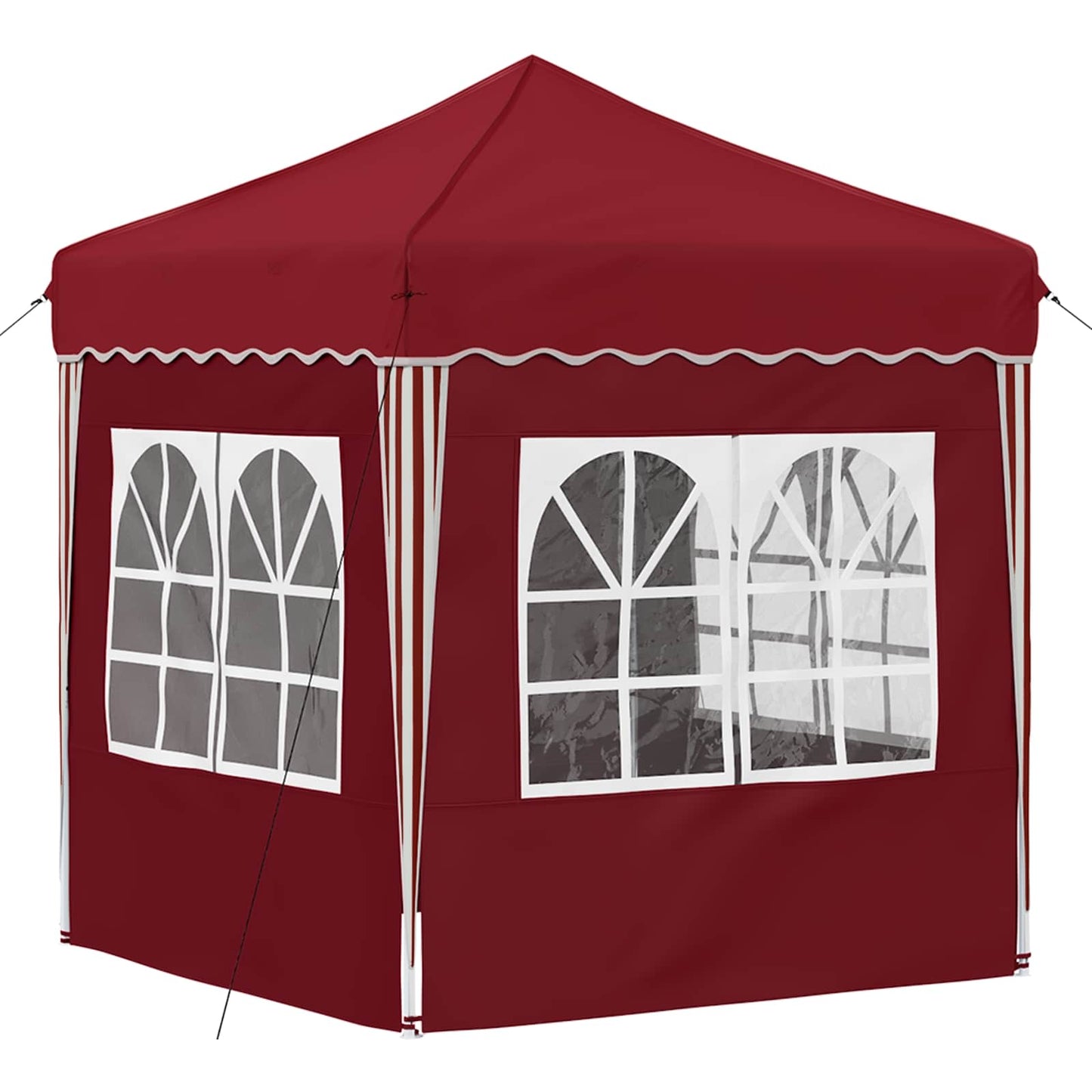 Pop-up Party Tent 195 x 195 x 245 cm Burgundy Oxford Fabric