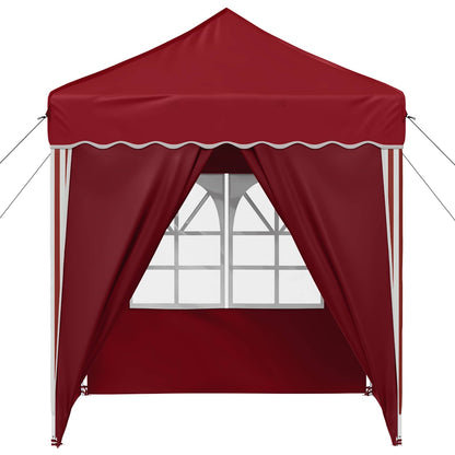 Pop-up Party Tent 195 x 195 x 245 cm Burgundy Oxford Fabric