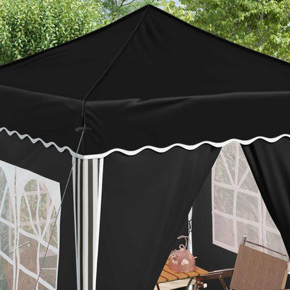 Pop-up Party Tent 195 x 195 x 245 cm Black Oxford Fabric