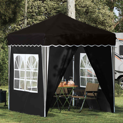 Pop-up Party Tent 195 x 195 x 245 cm Black Oxford Fabric