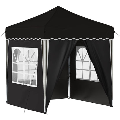 Pop-up Party Tent 195 x 195 x 245 cm Black Oxford Fabric