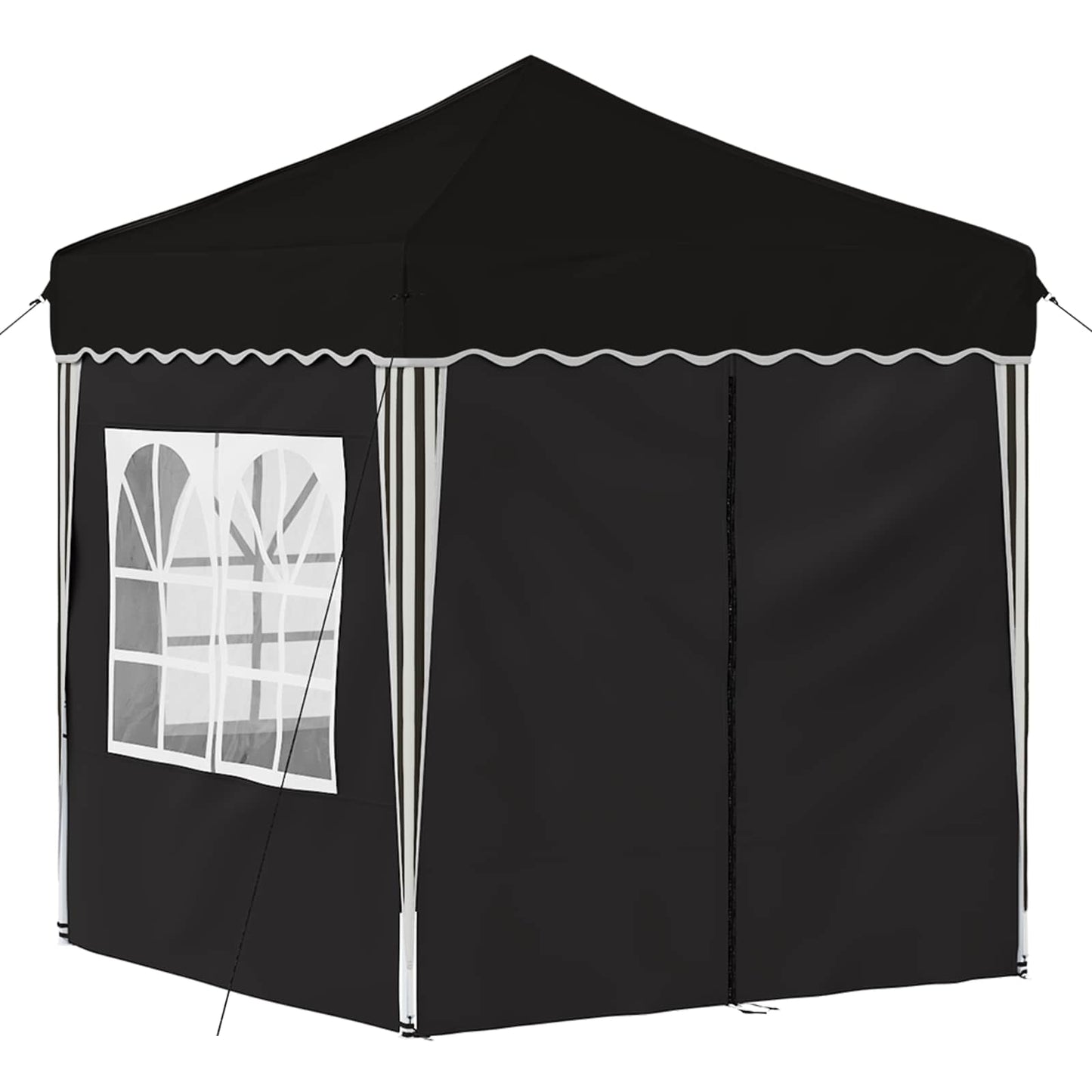 Pop-up Party Tent 195 x 195 x 245 cm Black Oxford Fabric