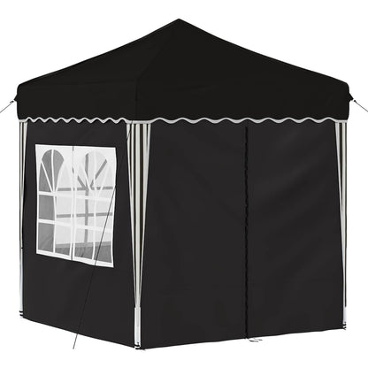 Pop-up Party Tent 195 x 195 x 245 cm Black Oxford Fabric