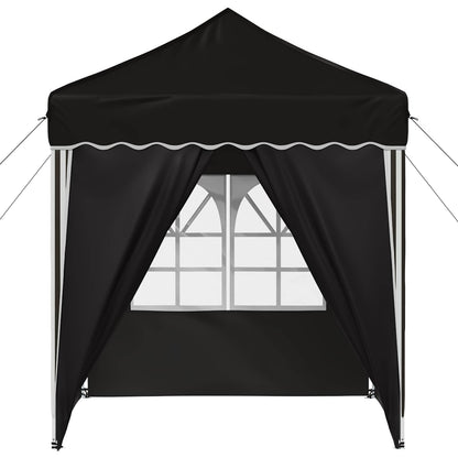 Pop-up Party Tent 195 x 195 x 245 cm Black Oxford Fabric