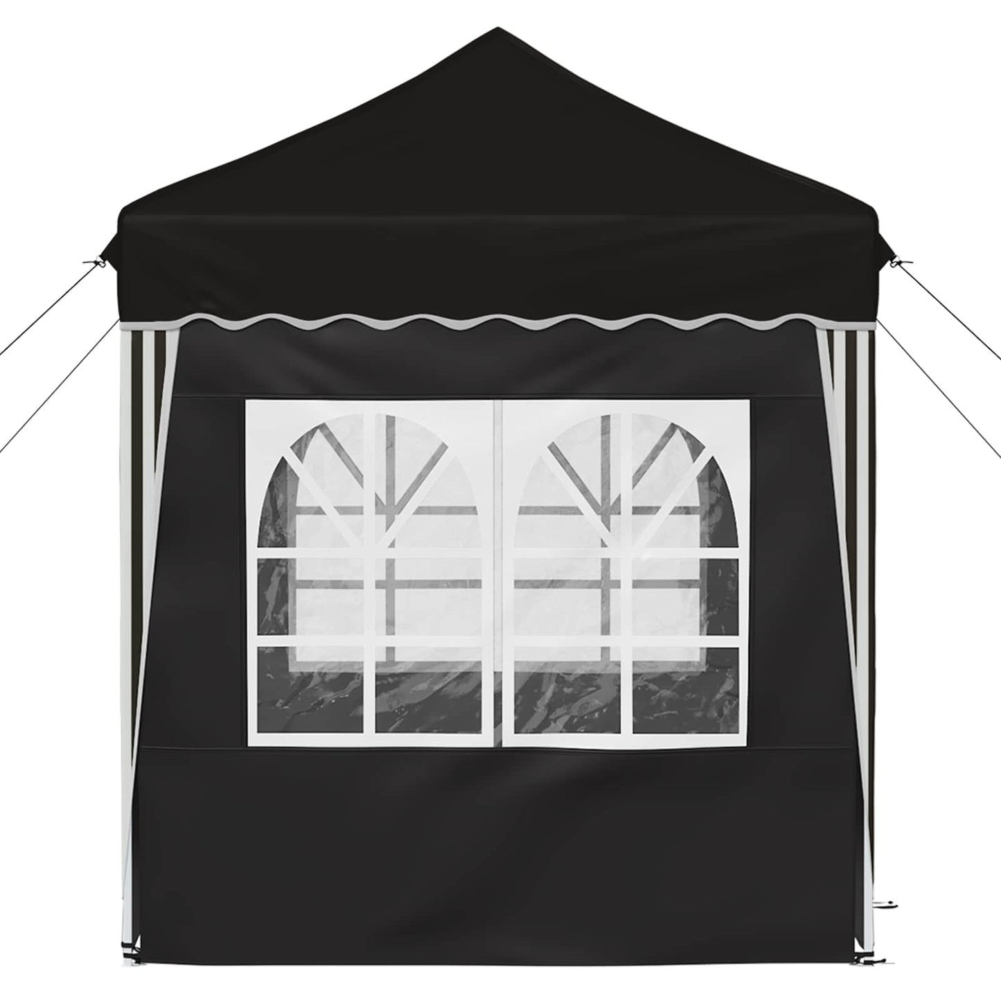 Pop-up Party Tent 195 x 195 x 245 cm Black Oxford Fabric