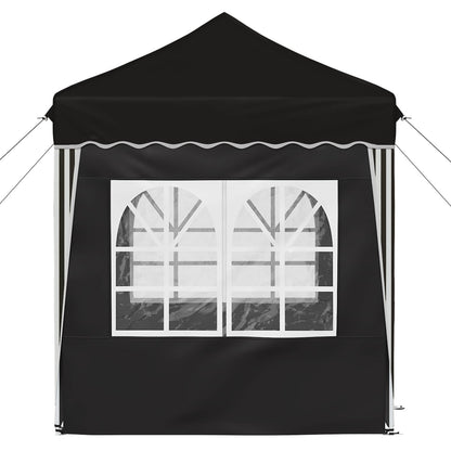 Pop-up Party Tent 195 x 195 x 245 cm Black Oxford Fabric