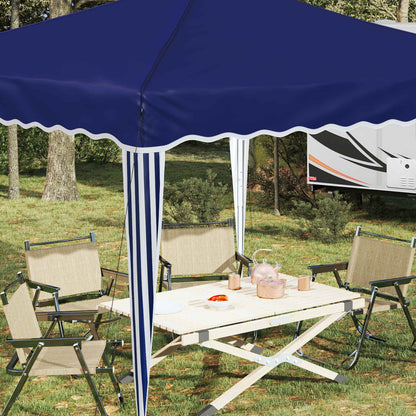 Pop-up Party Tent 288 x 288 x 245 cm Blue Oxford Fabric
