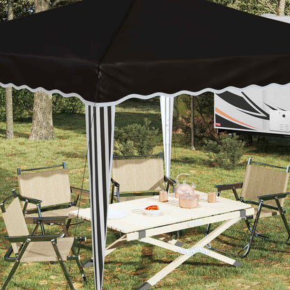 Pop-up Party Tent 288 x 288 x 245 cm Black Oxford Fabric
