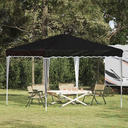Pop-up Party Tent 288 x 288 x 245 cm Black Oxford Fabric