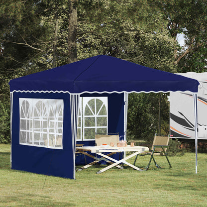 Pop-up Party Tent 288 x 288 x 245 cm Blue Oxford Fabric