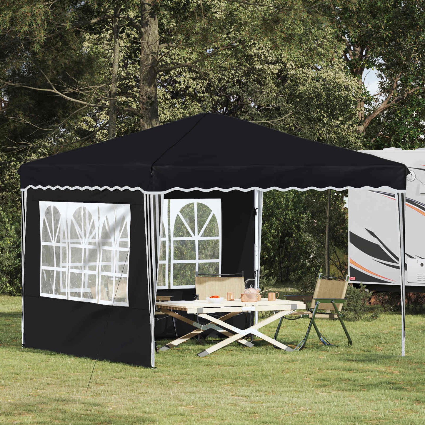 Pop-up Party Tent 288 x 288 x 245 cm Anthracite Oxford Fabric