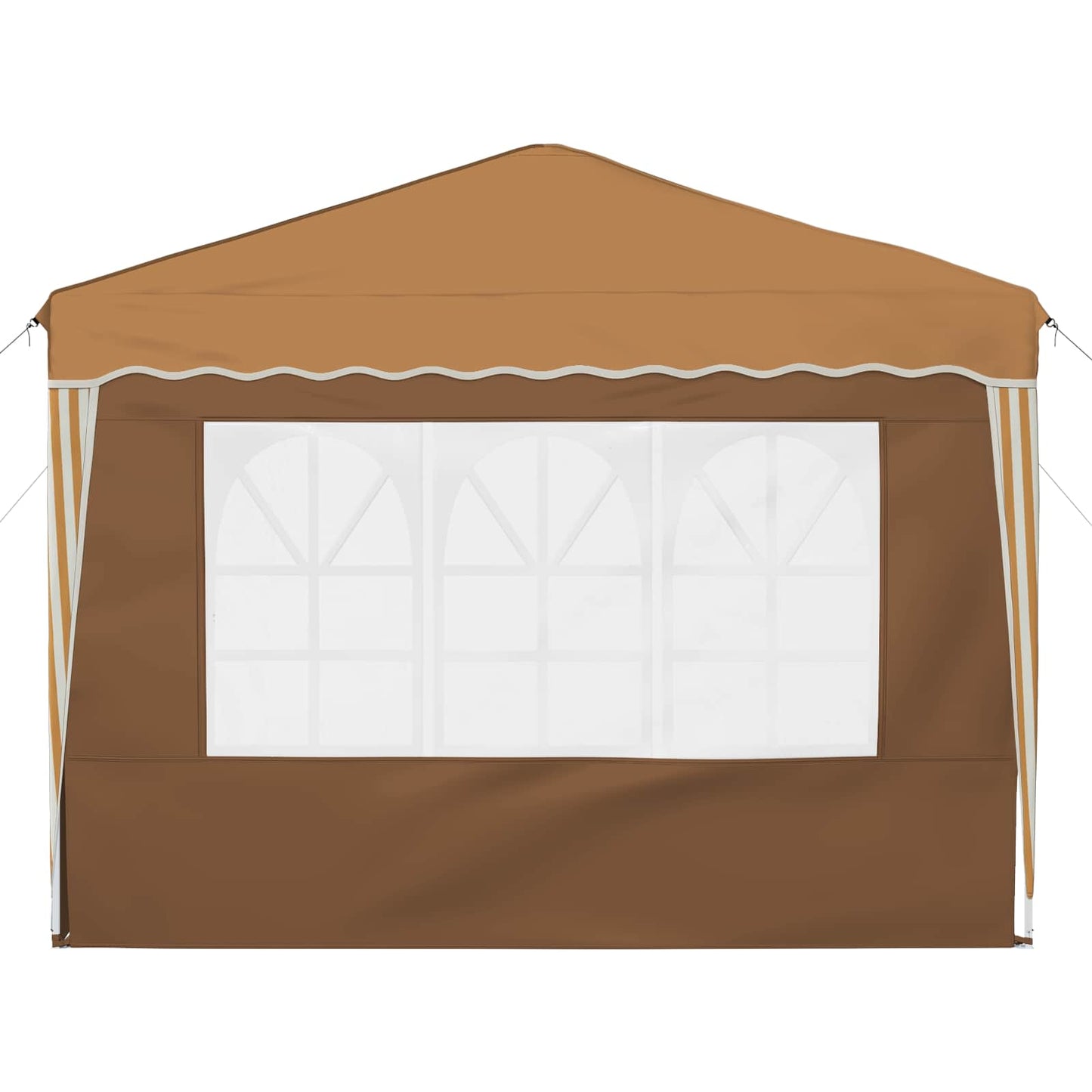 Pop-up Party Tent 288 x 288 x 245 cm Beige Oxford Fabric
