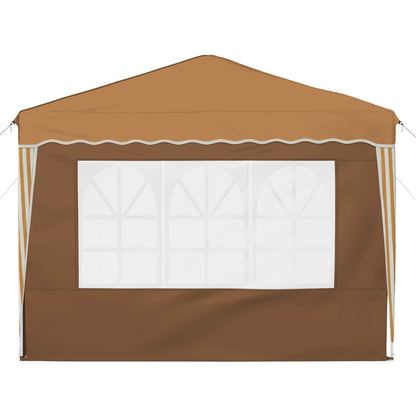 Pop-up Party Tent 288 x 288 x 245 cm Beige Oxford Fabric