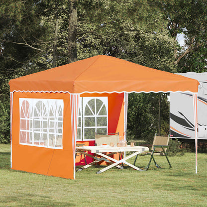 Pop-up Party Tent 288 x 288 x 245 cm Orange Oxford Fabric