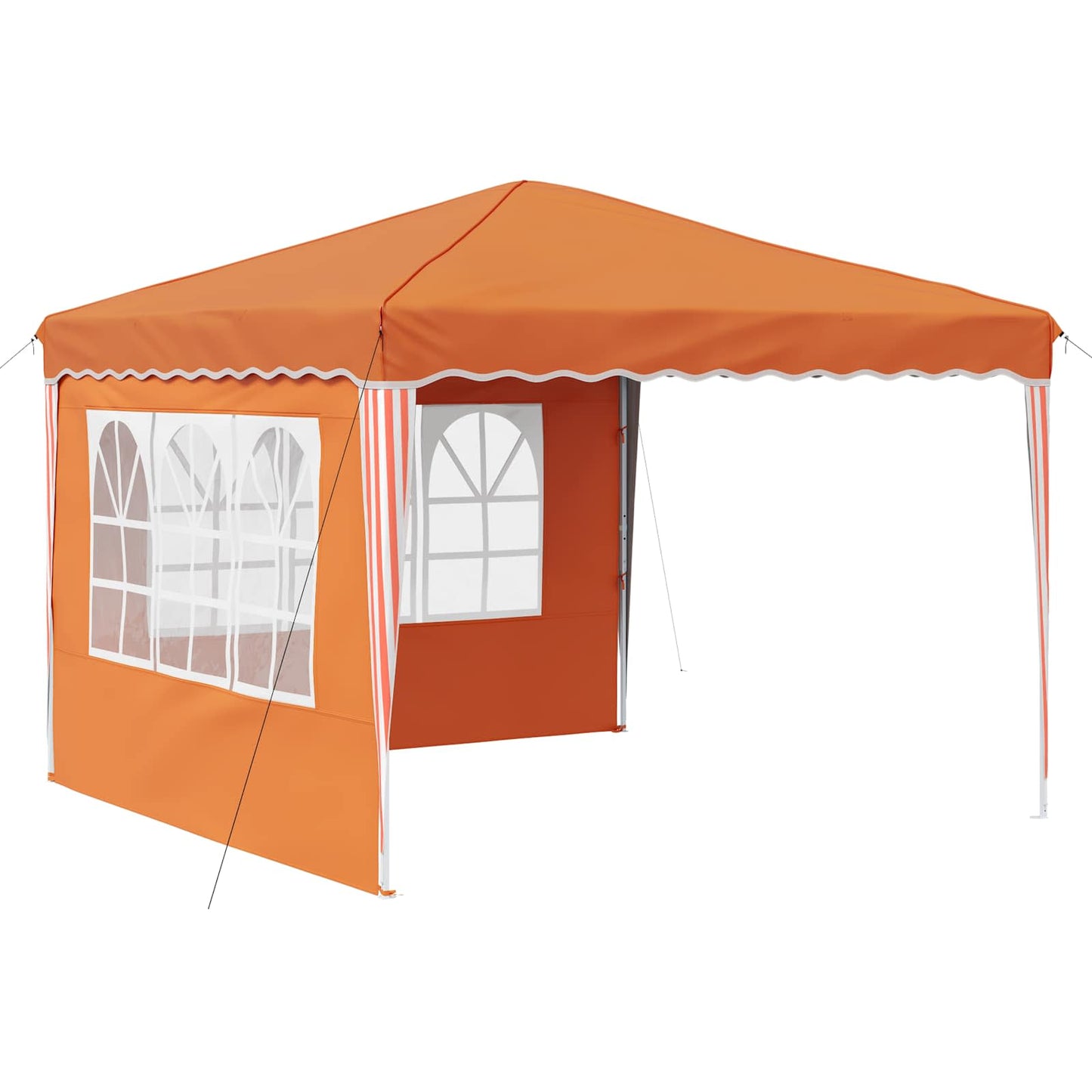 Pop-up Party Tent 288 x 288 x 245 cm Orange Oxford Fabric