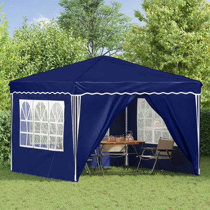 Pop-up Party Tent 288 x 288 x 245 cm Blue Oxford Fabric