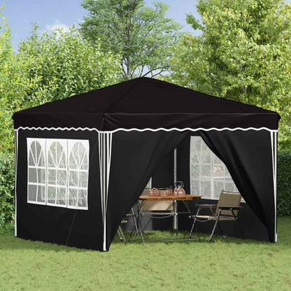 Pop-up Party Tent 288 x 288 x 245 cm Black Oxford Fabric