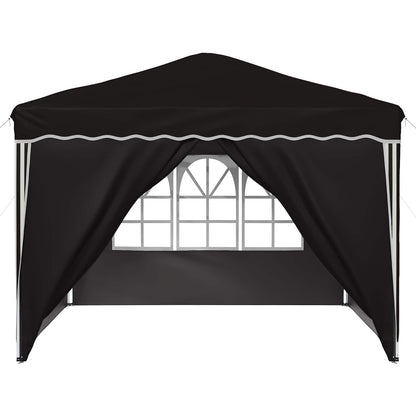 Pop-up Party Tent 288 x 288 x 245 cm Black Oxford Fabric