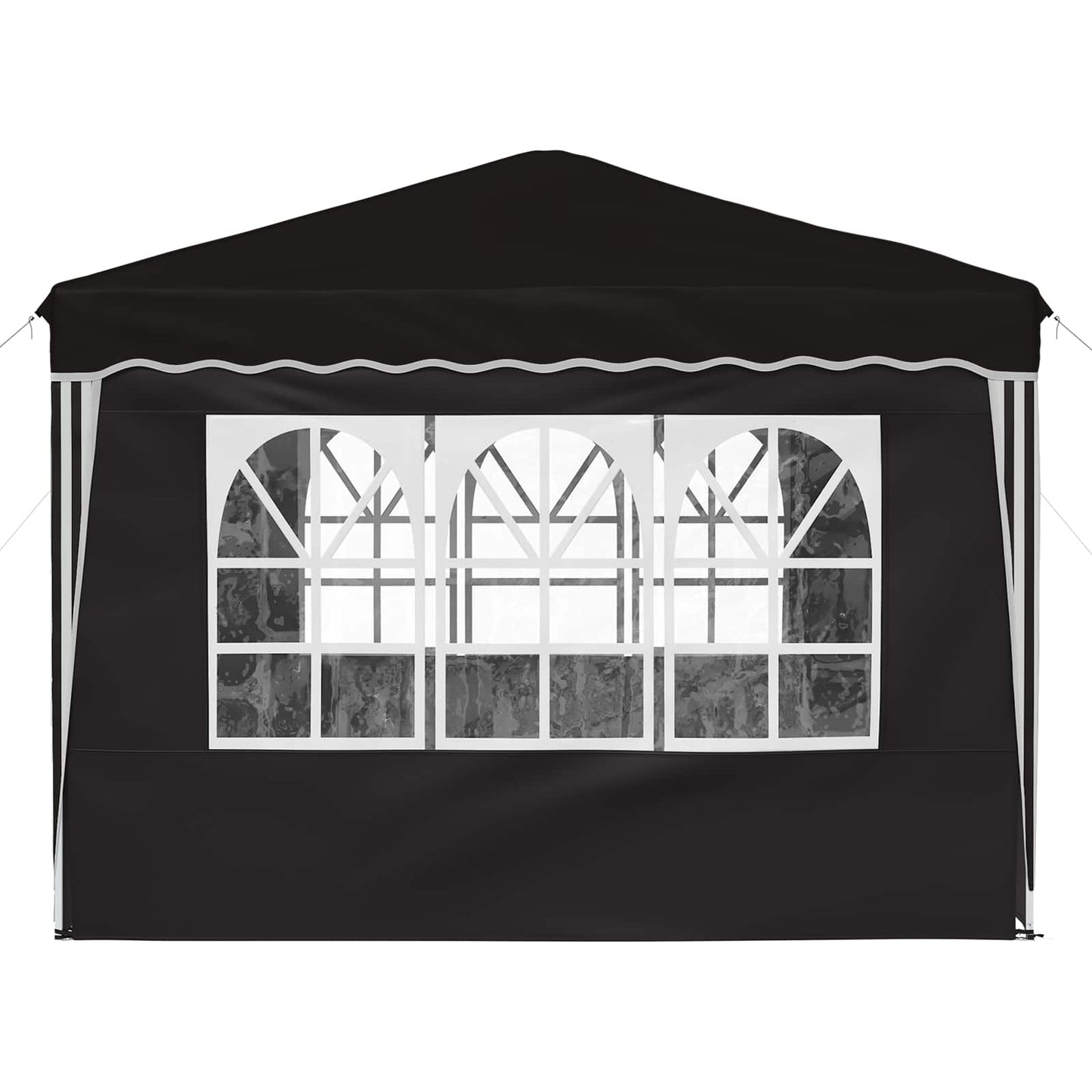 Pop-up Party Tent 288 x 288 x 245 cm Black Oxford Fabric