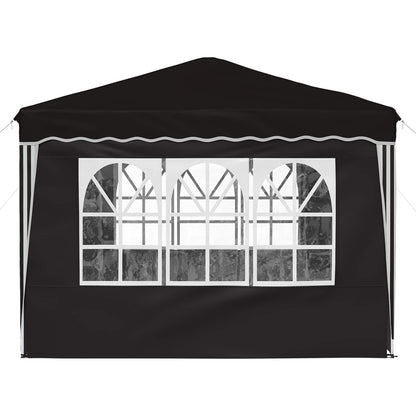 Pop-up Party Tent 288 x 288 x 245 cm Black Oxford Fabric