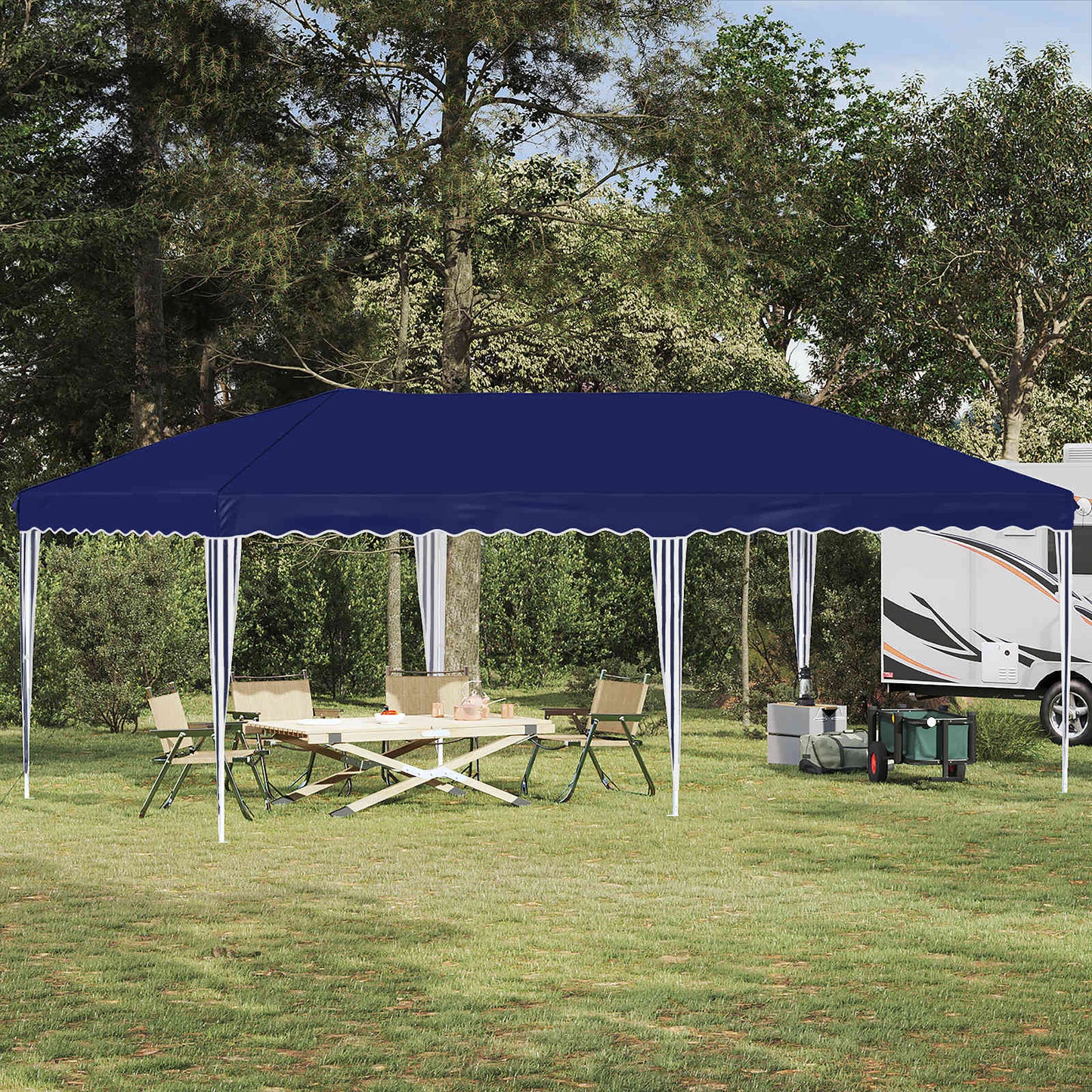Pop-up Party Tent 575 x 290 x 245 cm Blue
