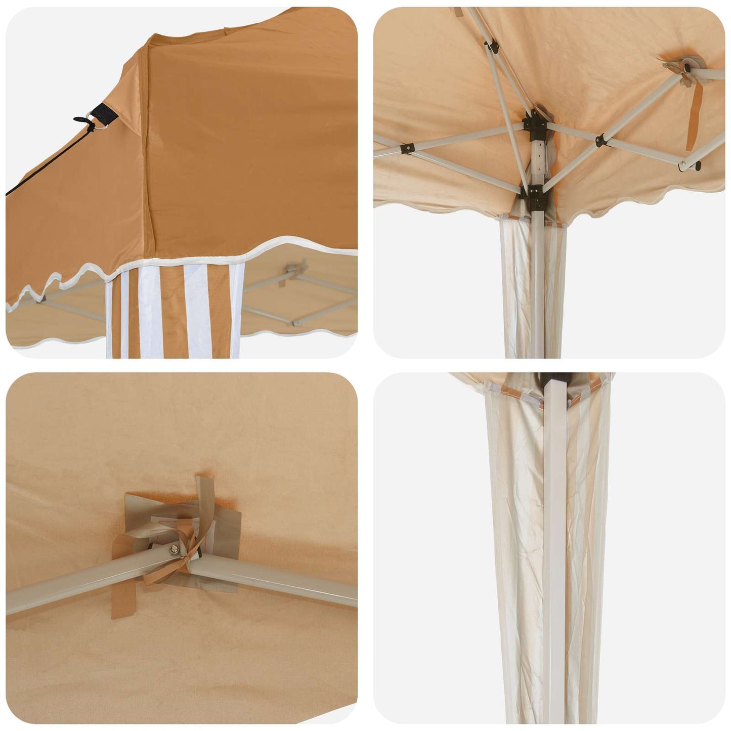 Pop-up Party Tent 575 x 290 x 245 cm Beige