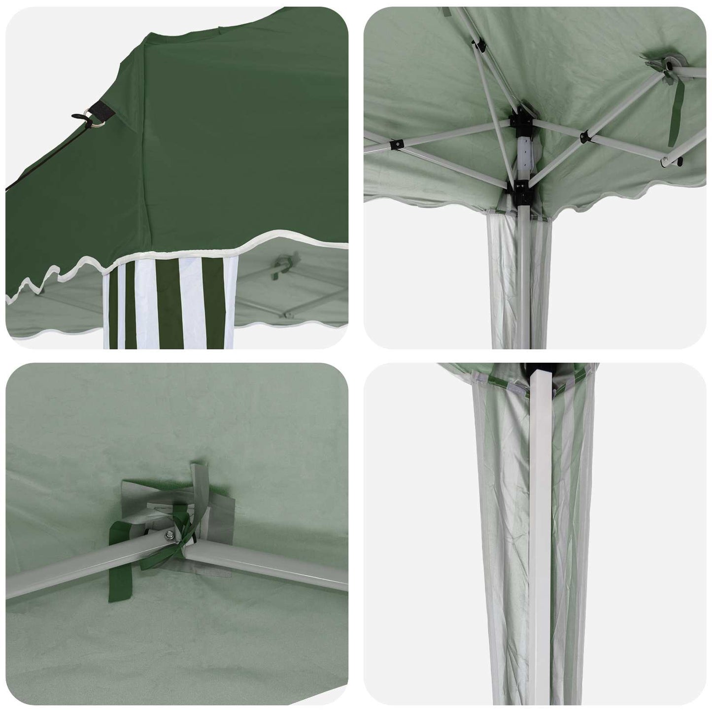 Pop-up Party Tent 575 x 290 x 245 cm Green