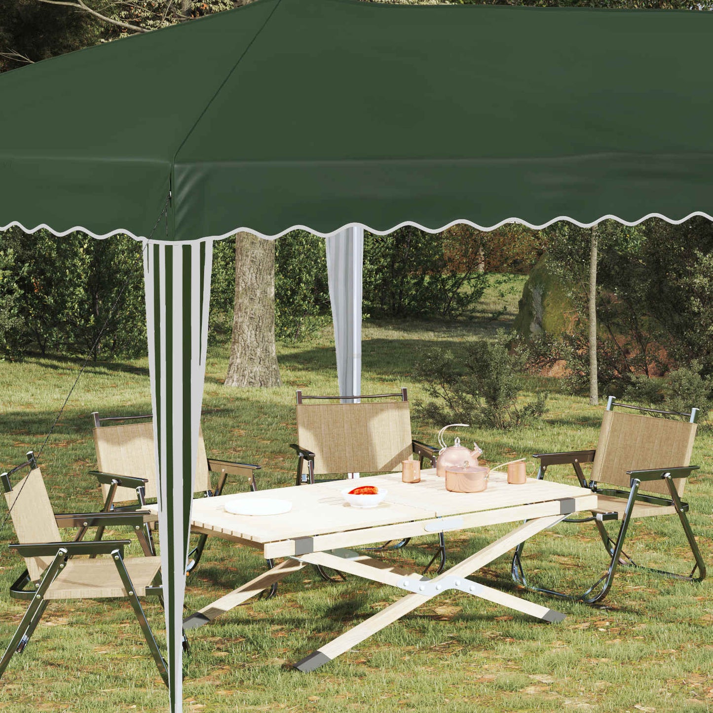 Pop-up Party Tent 575 x 290 x 245 cm Green