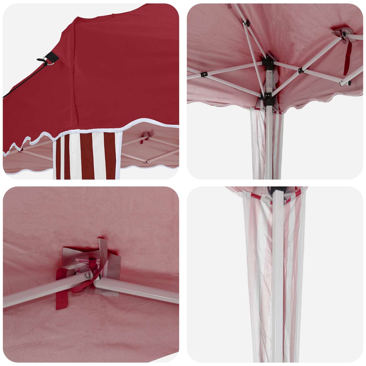 Pop-up Party Tent 575 x 290 x 245 cm Burgundy