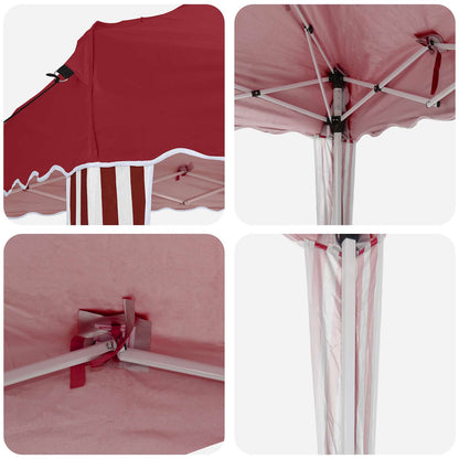 Pop-up Party Tent 575 x 290 x 245 cm Burgundy