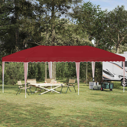 Pop-up Party Tent 575 x 290 x 245 cm Burgundy