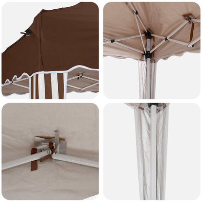 Pop-up Party Tent 575 x 290 x 245 cm Brown