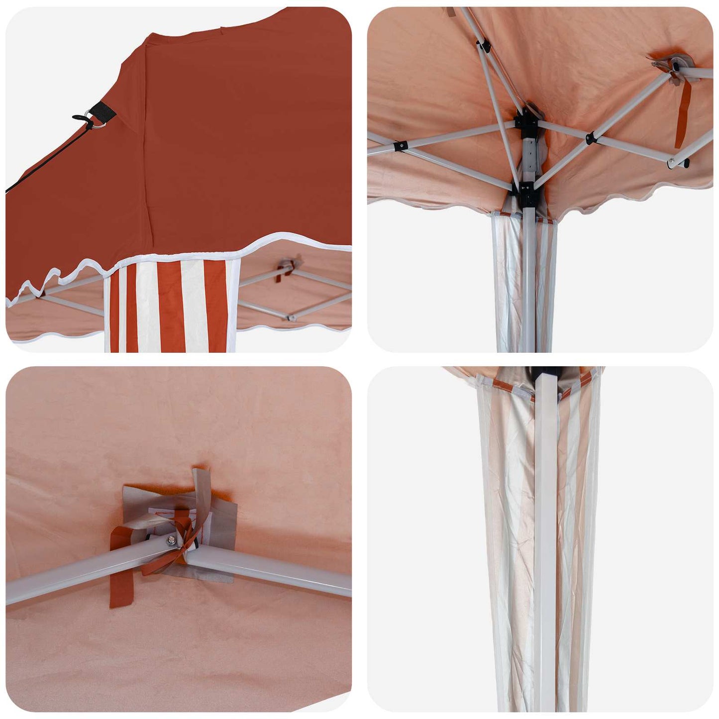 Pop-up Party Tent 575 x 290 x 245 cm Terracotta