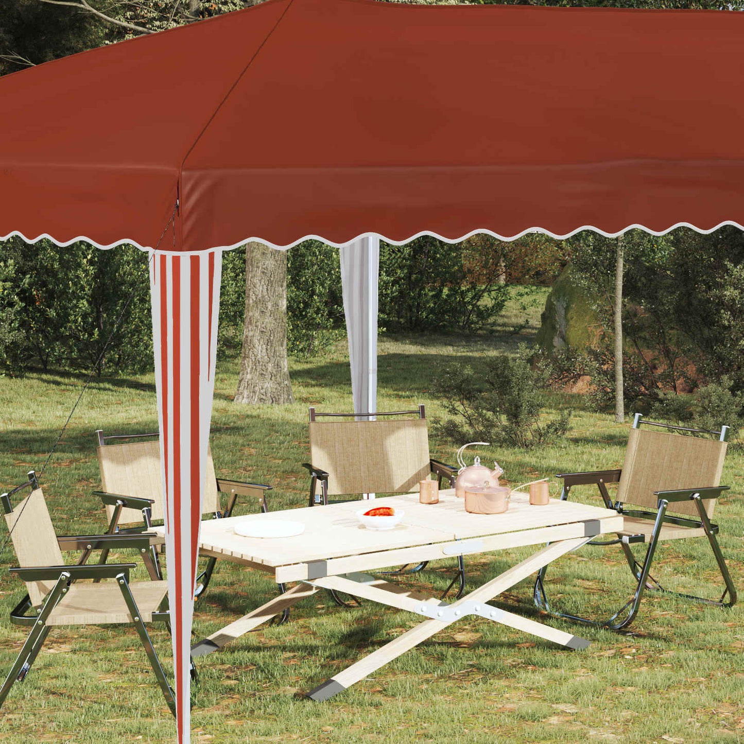 Pop-up Party Tent 575 x 290 x 245 cm Terracotta
