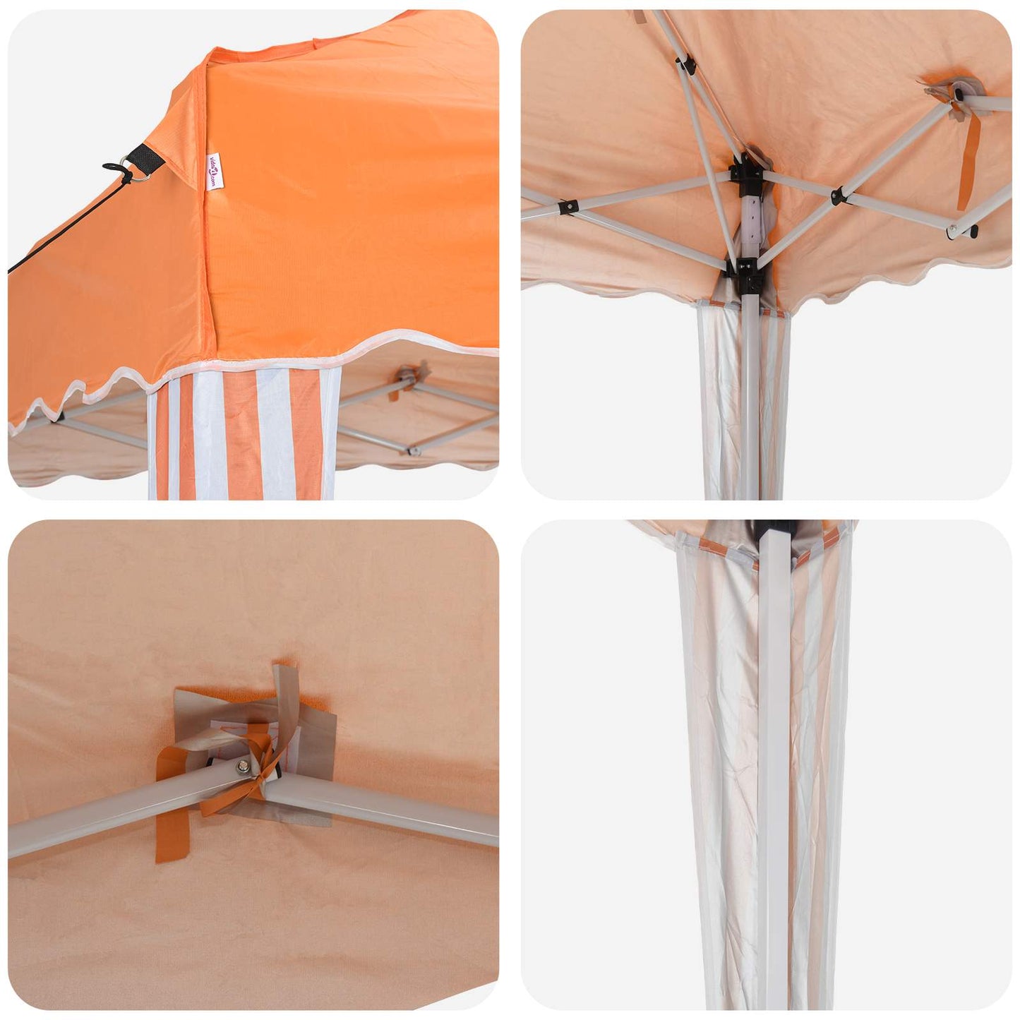 Pop-up Party Tent 575 x 290 x 245 cm Orange