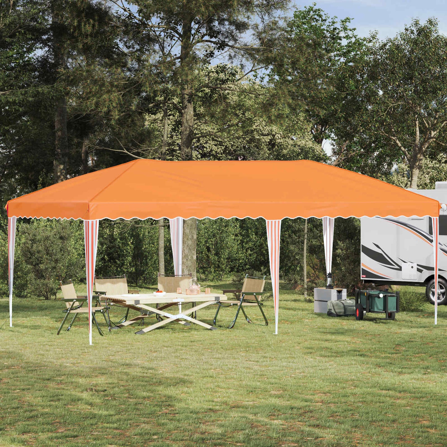 Pop-up Party Tent 575 x 290 x 245 cm Orange
