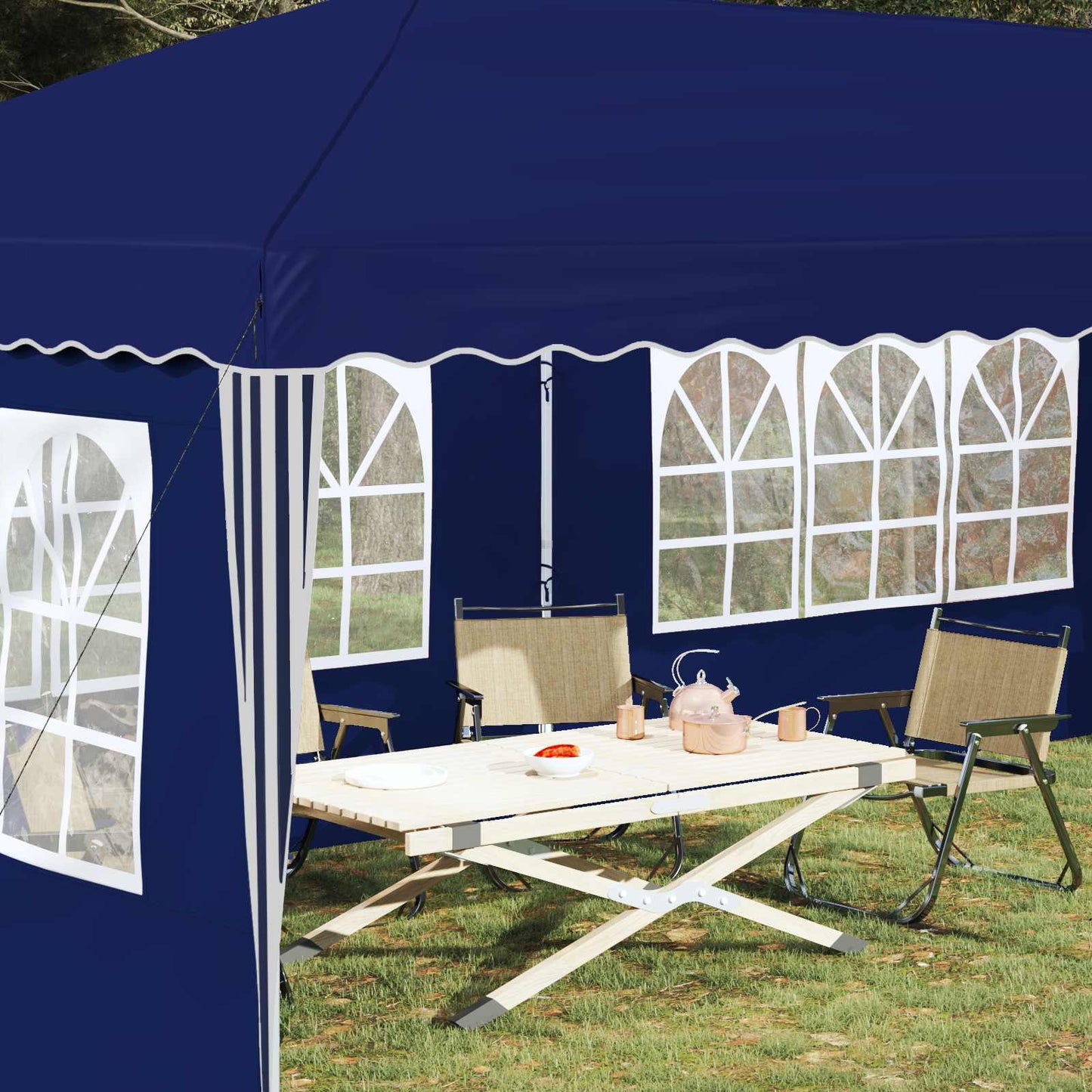 Pop-up Party Tent 575 x 289 x 245 cm Blue