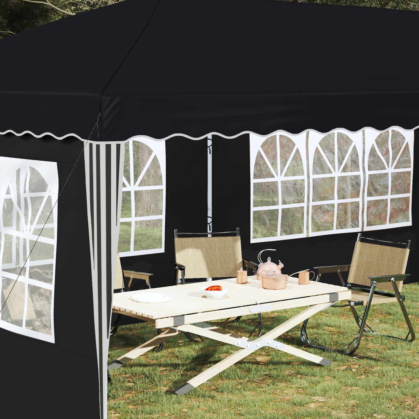 Pop-up Party Tent 575 x 289 x 245 cm Antracite
