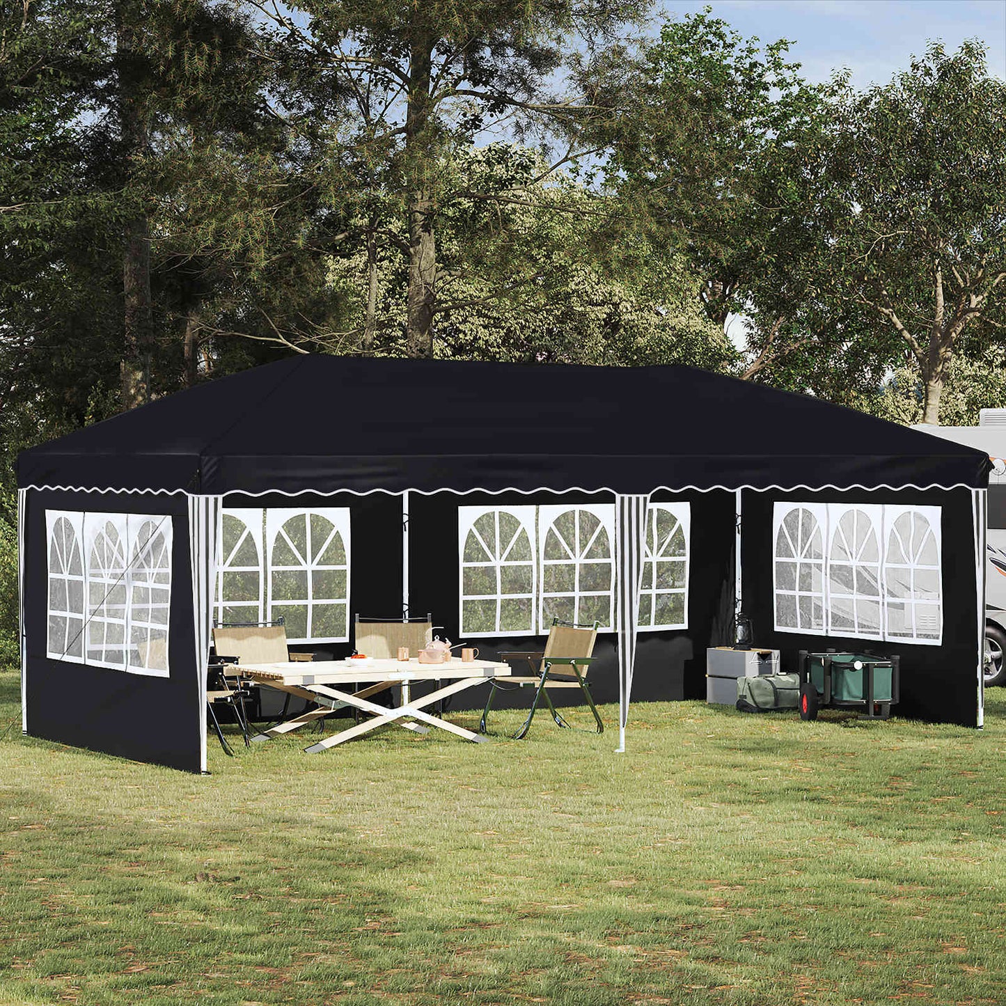 Pop-up Party Tent 575 x 289 x 245 cm Antracite