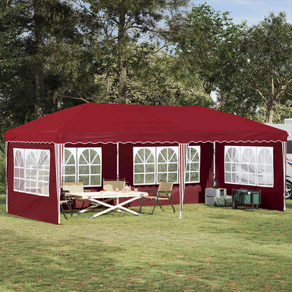 Pop-up Party Tent 575 x 289 x 245 cm Burgundy