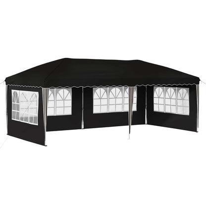 Pop-up Party Tent 575 x 289 x 245 cm Black