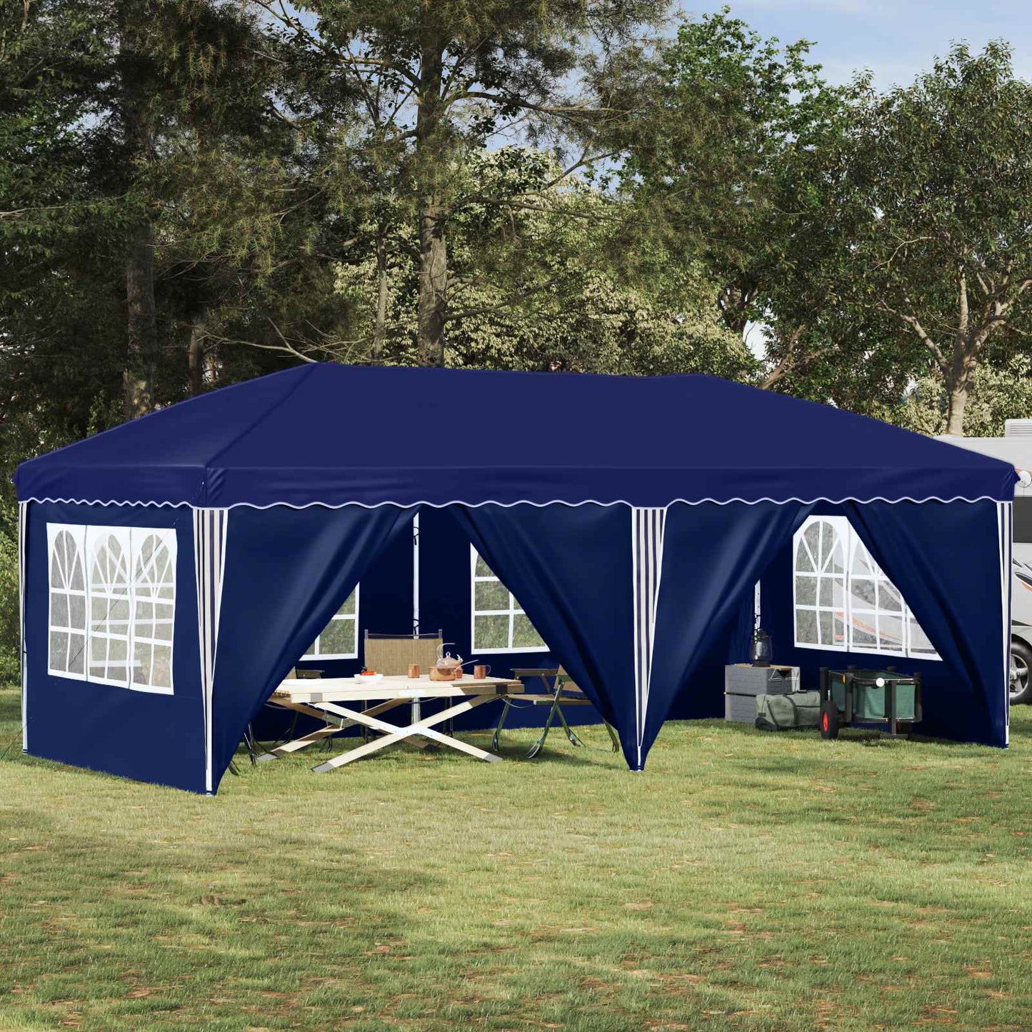 Pop-up Party Tent 575 x 288 x 245 cm Blue