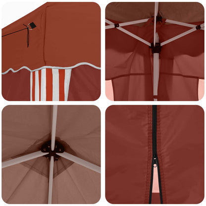 Pop-up Party Tent 575 x 288 x 245 cm Terracotta