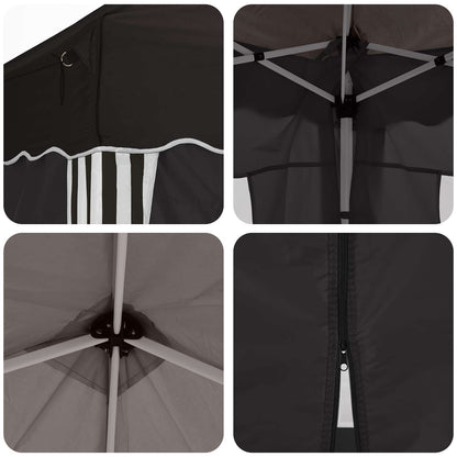 Pop-up Party Tent 575 x 288 x 245 cm Black