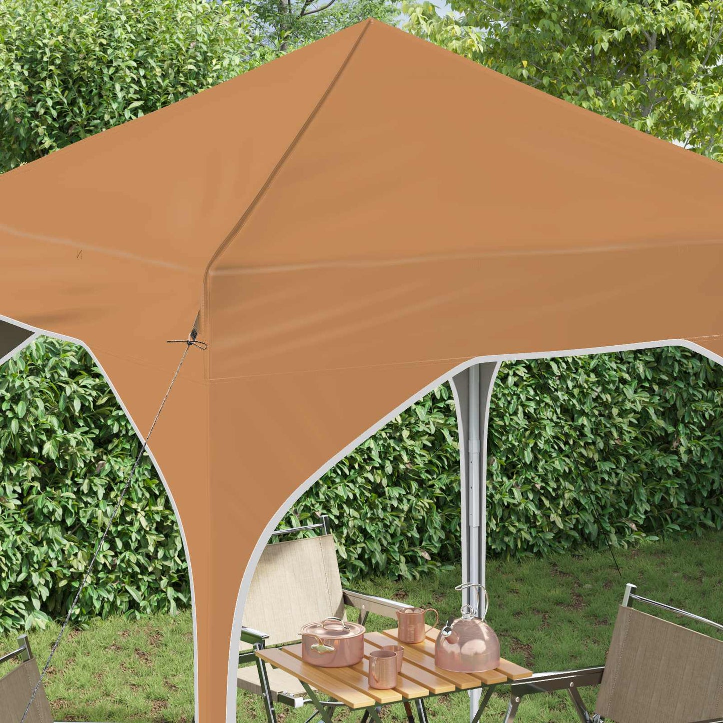 Pop-up Party Tent 194 x 194 x 245 cm Beige