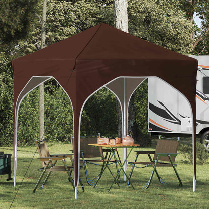 Pop-up Party Tent 194 x 194 x 245 cm Brown