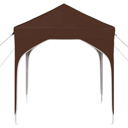 Pop-up Party Tent 194 x 194 x 245 cm Brown