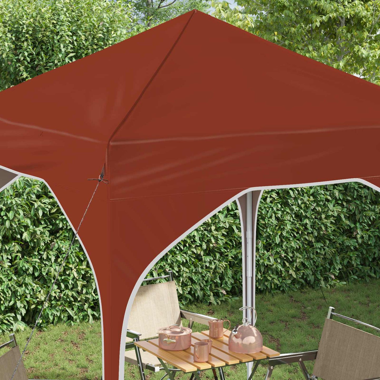 Pop-up Party Tent 194 x 194 x 245 cm Terracotta