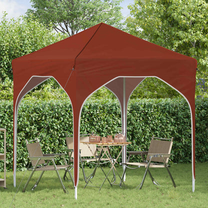 Pop-up Party Tent 194 x 194 x 245 cm Terracotta